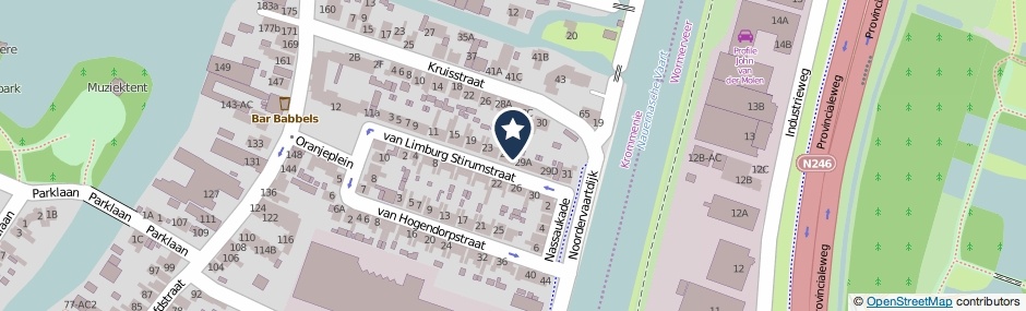 Kaartweergave Van Limburg Stirumstraat 29 in Krommenie