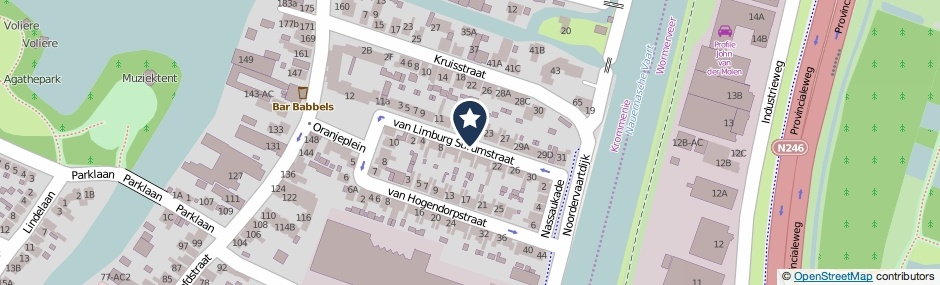 Kaartweergave Van Limburg Stirumstraat in Krommenie