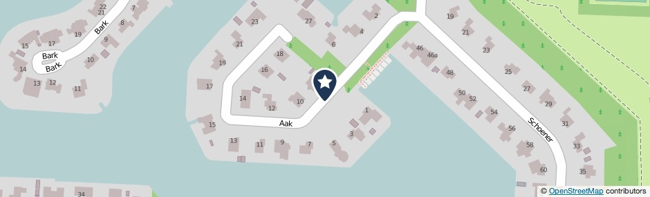 Kaartweergave Aak in Kropswolde
