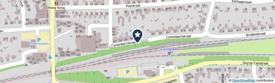 Kaartweergave Cortenbachstraat in Landgraaf