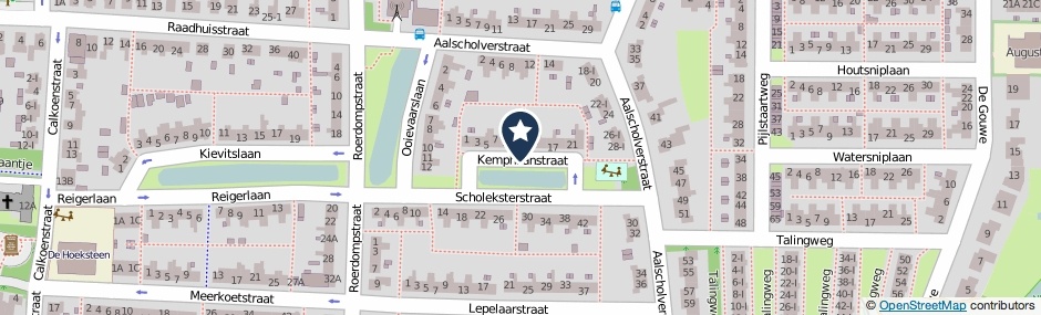Kaartweergave Kemphaanstraat in Landsmeer
