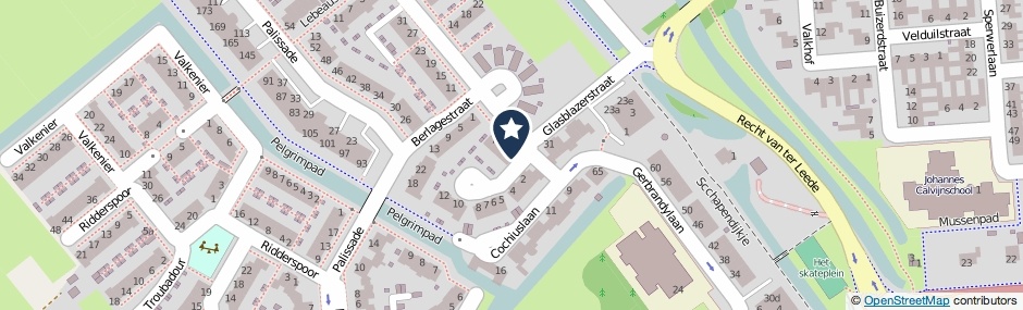 Kaartweergave Copierlaan 1 in Leerdam