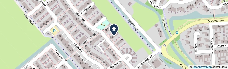 Kaartweergave Copierlaan 28 in Leerdam