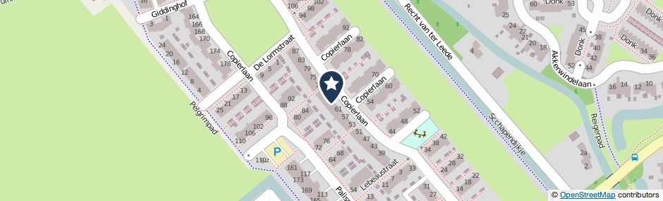 Kaartweergave Copierlaan 65 in Leerdam