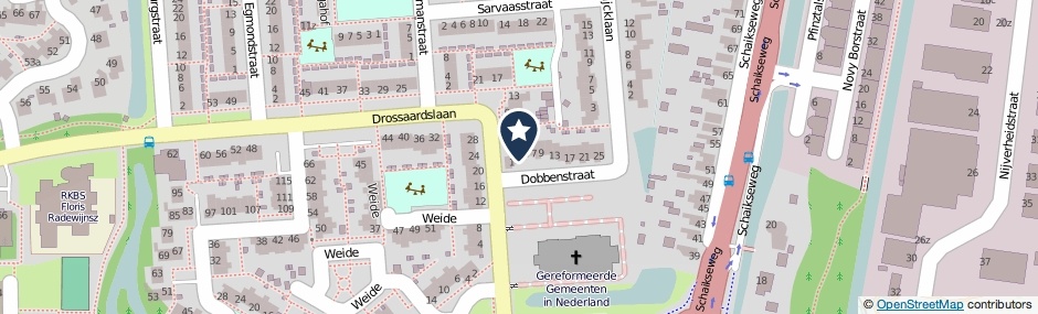 Kaartweergave Dobbenstraat 3 in Leerdam