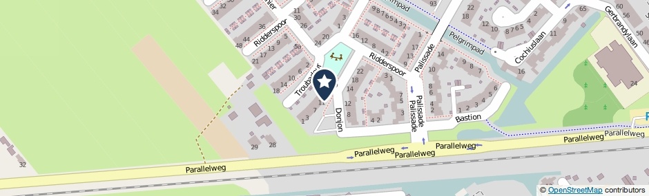 Kaartweergave Donjon 13 in Leerdam