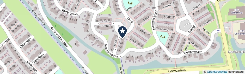 Kaartweergave Donk 37 in Leerdam