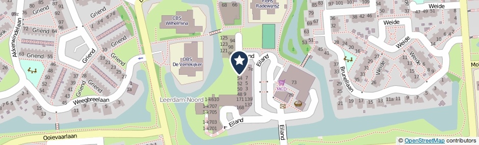 Kaartweergave Eiland 56 in Leerdam