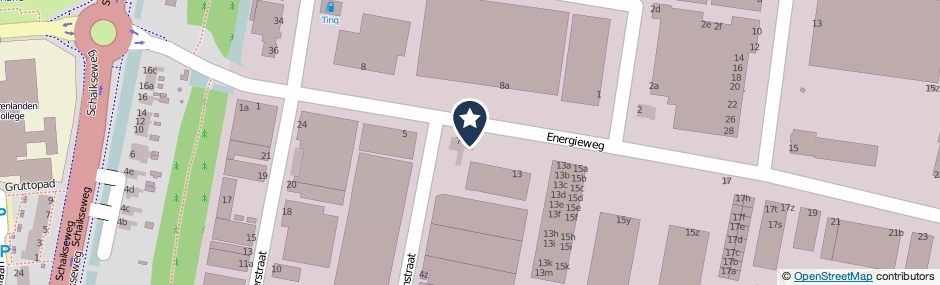 Kaartweergave Energieweg 9 in Leerdam