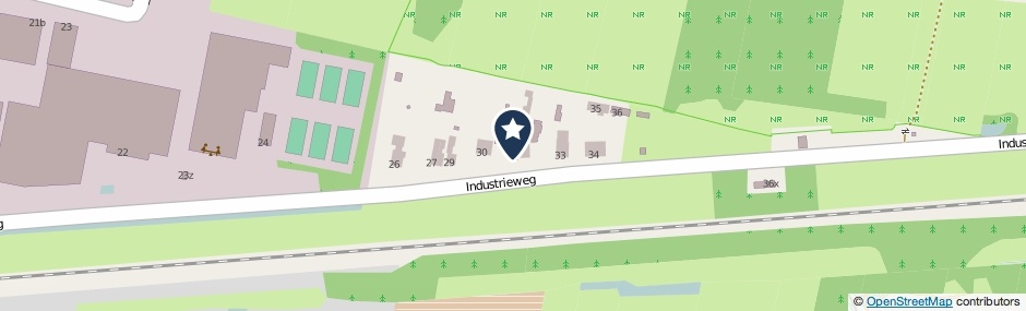 Kaartweergave Industrieweg 31 in Leerdam