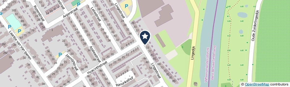 Kaartweergave Lingestraat 49 in Leerdam