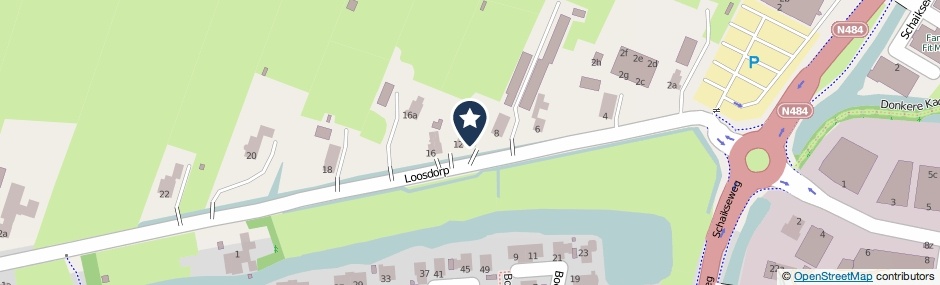 Kaartweergave Loosdorp 10 in Leerdam