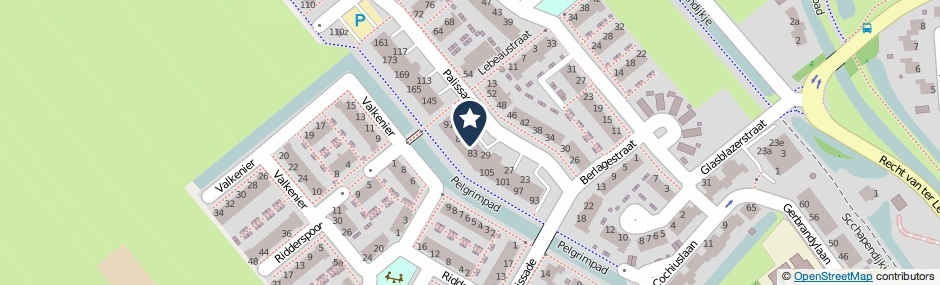 Kaartweergave Palissade 59 in Leerdam