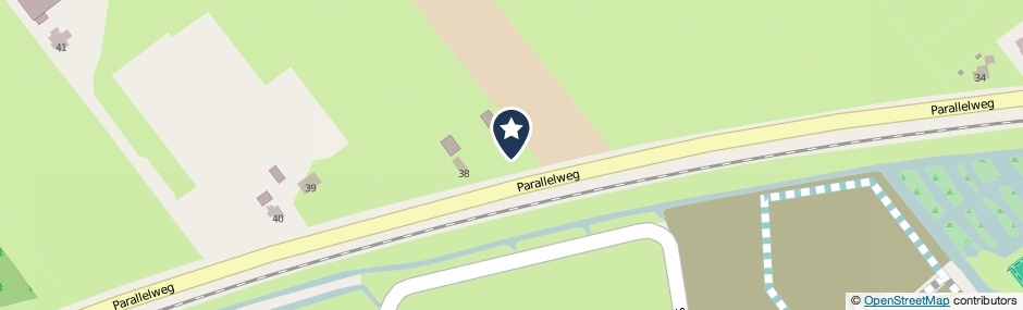 Kaartweergave Parallelweg 37 in Leerdam