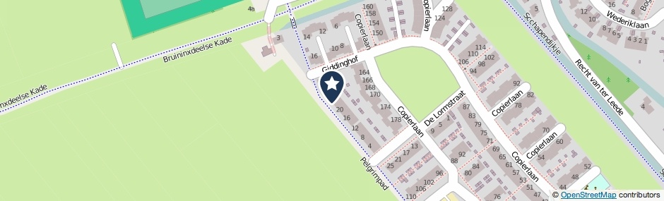 Kaartweergave Pelgrimpad 24 in Leerdam