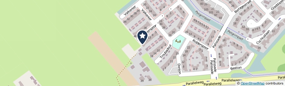 Kaartweergave Ridderspoor 21 in Leerdam