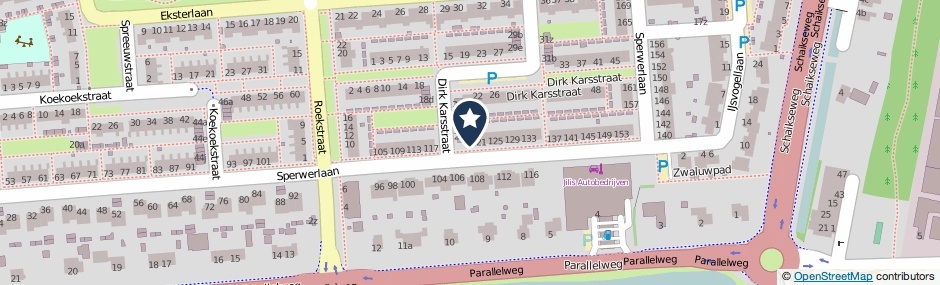 Kaartweergave Sperwerlaan 119 in Leerdam
