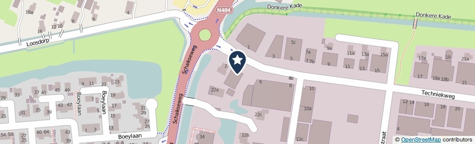 Kaartweergave Techniekweg 4 in Leerdam