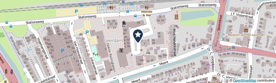 Kaartweergave Vrijheidsstraat in Leerdam