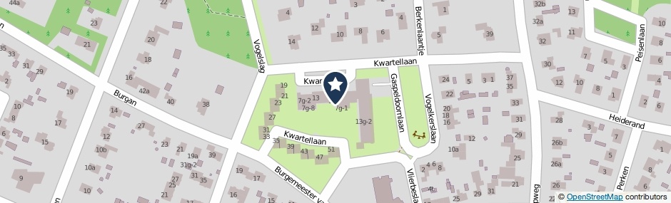 Kaartweergave Gaspeldoornlaan 17 in Leersum