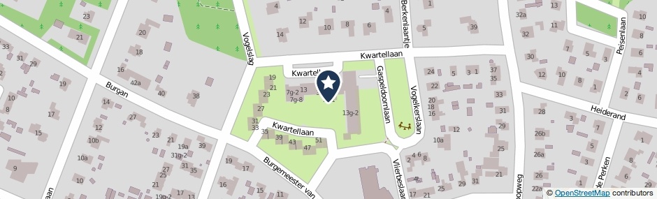 Kaartweergave Kwartellaan 7-G1 in Leersum