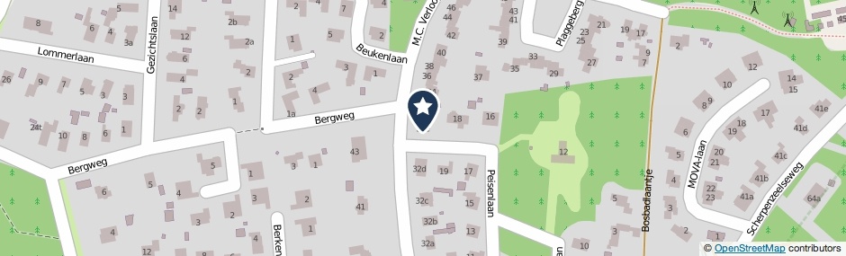 Kaartweergave M.C.Verloopweg 32-E in Leersum