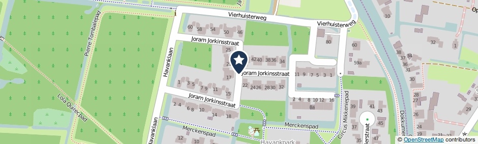 Kaartweergave Joram Jorkinsstraat in Leeuwarden