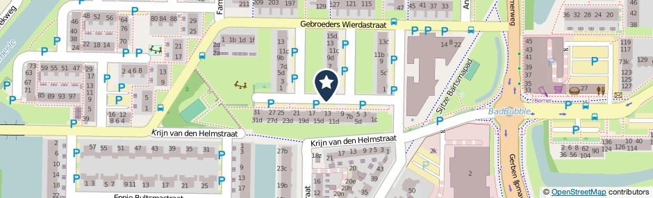 Kaartweergave Leendert Sinnemastraat in Leeuwarden
