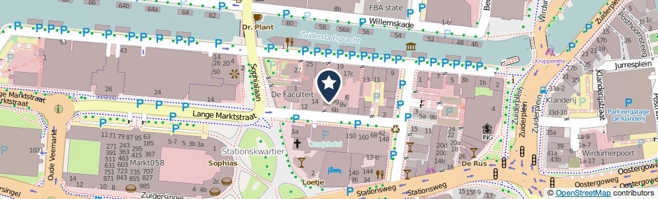 Kaartweergave Van Swietenstraat 6-R in Leeuwarden