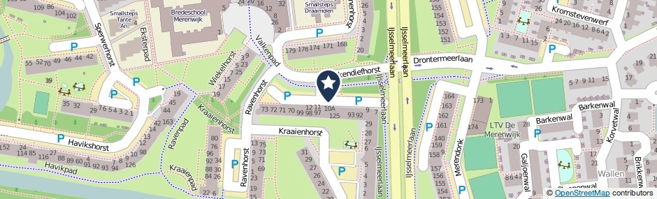 Kaartweergave Kiekendiefhorst in Leiden