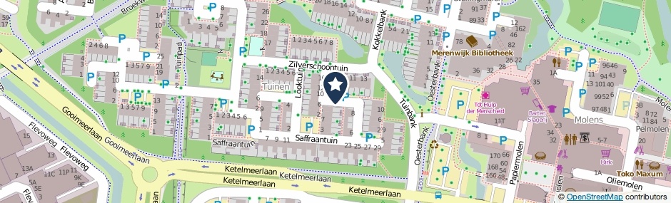 Kaartweergave Sleedoorntuin in Leiden