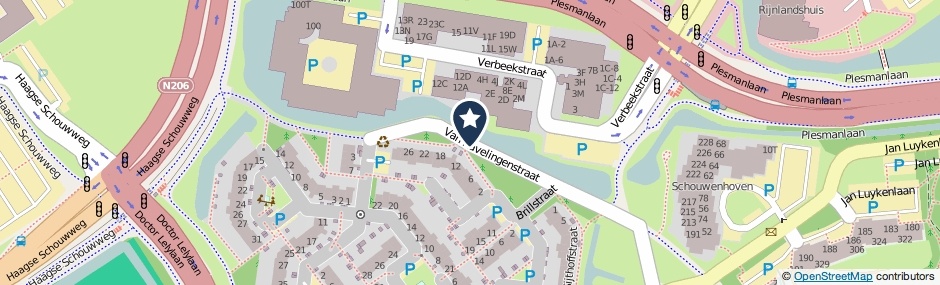 Kaartweergave Van Ravelingenstraat in Leiden