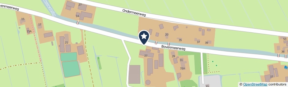Kaartweergave Bovenmeerweg in Leidschendam