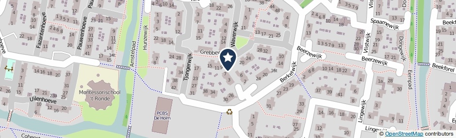 Kaartweergave Grebbewijk in Leusden