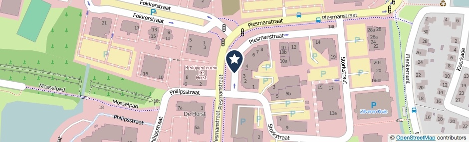 Kaartweergave Plesmanstraat in Leusden