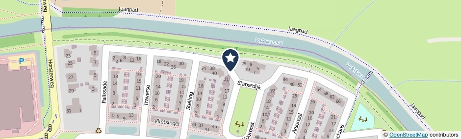 Kaartweergave Slaperdijk in Leusden