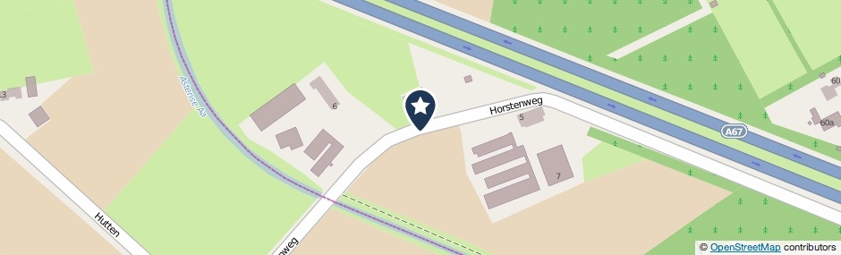 Kaartweergave Horstenweg in Liessel