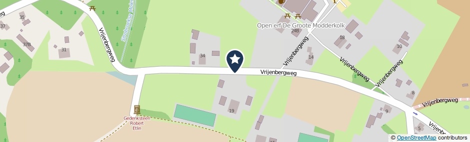 Kaartweergave Vrijenbergweg in Loenen