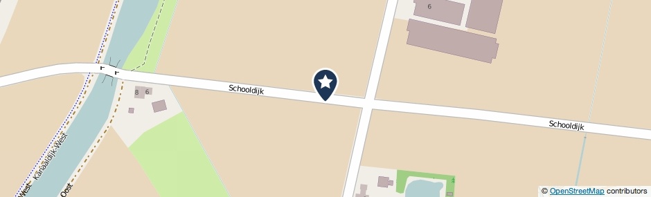 Kaartweergave Schooldijk in Loozen