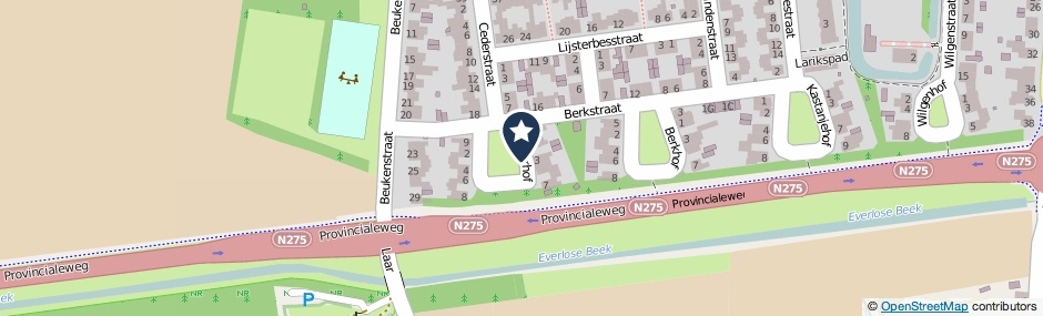 Kaartweergave Cederhof in Maasbree