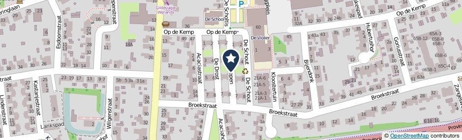 Kaartweergave De Schepen in Maasbree
