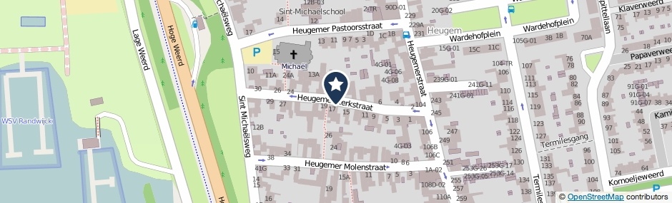 Kaartweergave Heugemer Kerkstraat in Maastricht