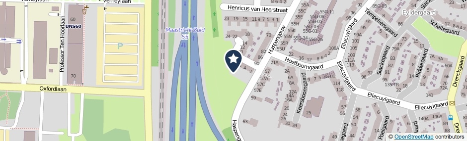 Kaartweergave Lanslotus Van Heerstraat in Maastricht