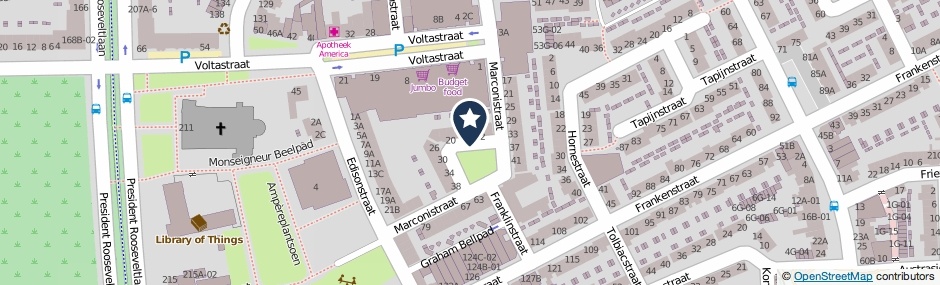 Kaartweergave Marconistraat in Maastricht
