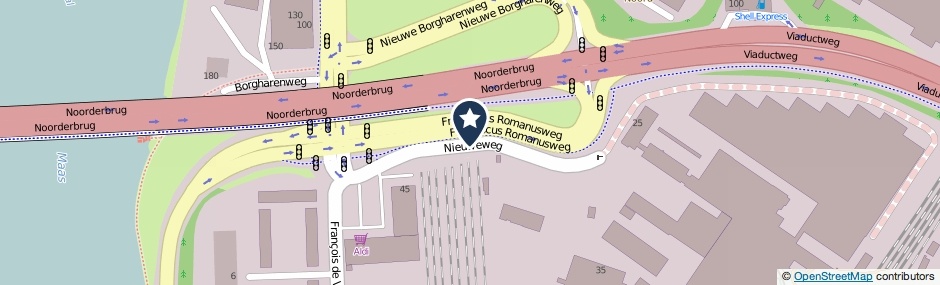 Kaartweergave Nieuweweg in Maastricht