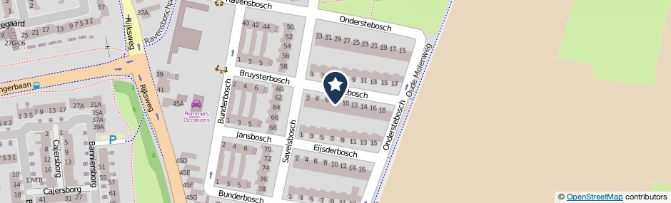 Kaartweergave Osebosch 8 in Maastricht