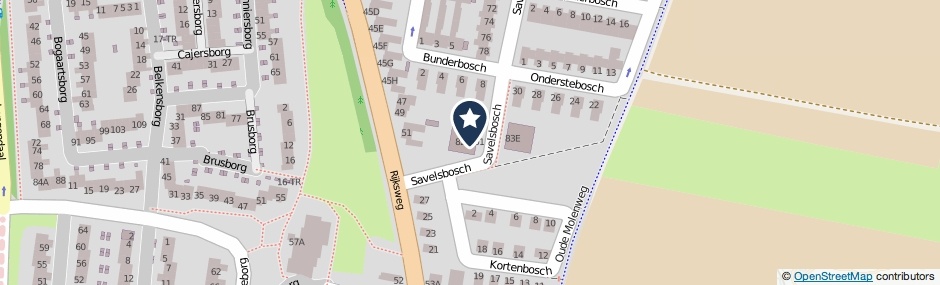 Kaartweergave Savelsbosch 82-B01 in Maastricht