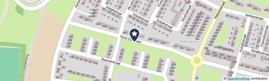 Kaartweergave Terra Cottalaan in Maastricht