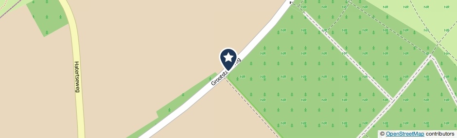 Kaartweergave Grootstalseweg in Malden