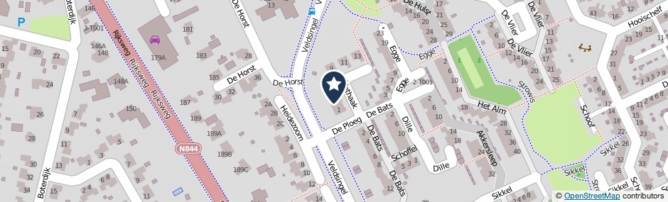 Kaartweergave Mathaak 3 in Malden